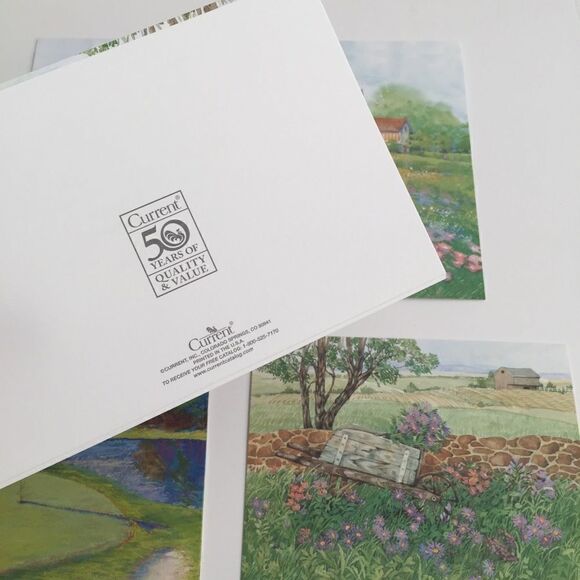 Vintage Current Birthday Cards Bundle/Lot 8 Scenic View Design Printed in USA - Picture 7 of 8